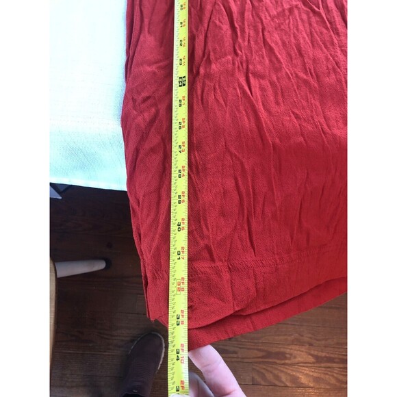 Madewell Novel Orange Shift Dress V-Neck Size Medium Basics Minimalist - Picture 8 of 9